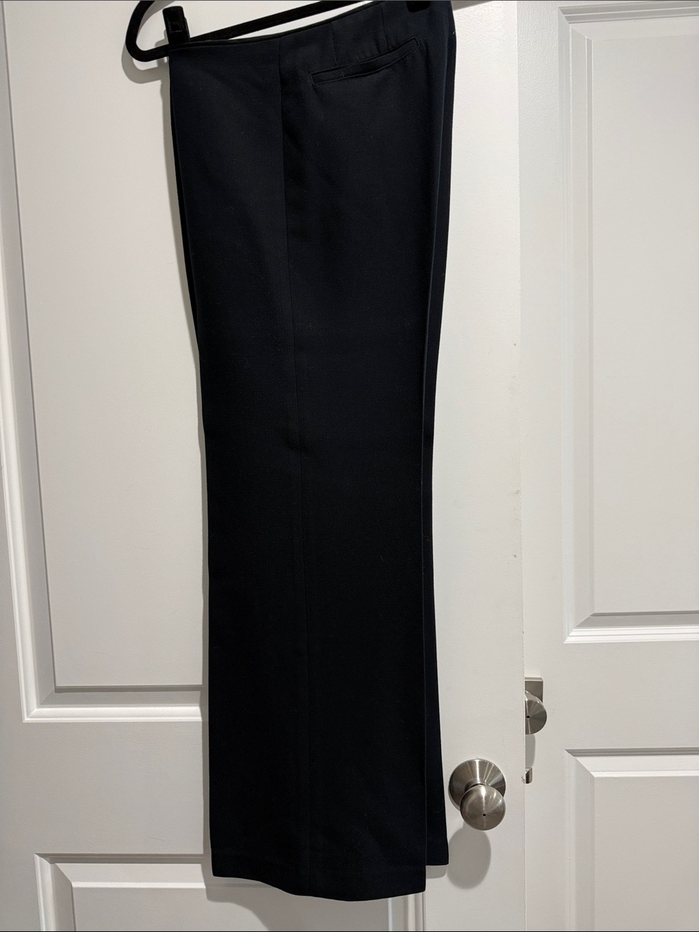 Classic Black Women's crepe and satin Trousers - Professional Fit